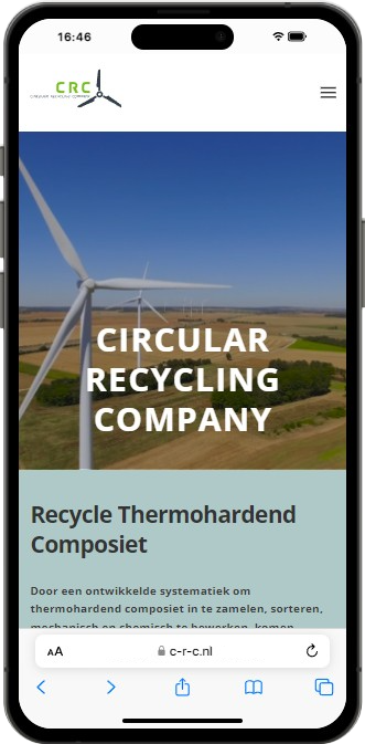 Mobiele weergave van Circular Recycling Company